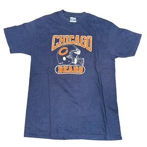 Vintage Chicago Bears Graphic Hanes Beefy T-Shirt Size Large